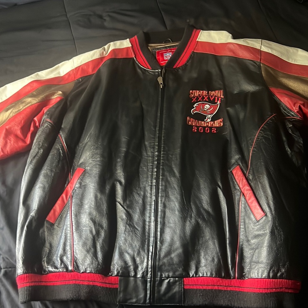 Brand new NFL 4xl Super Bowl leather jacket 100% real deal